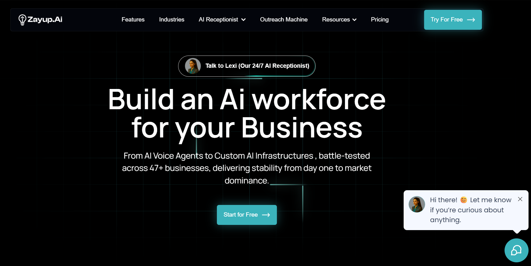 Zayup AI website