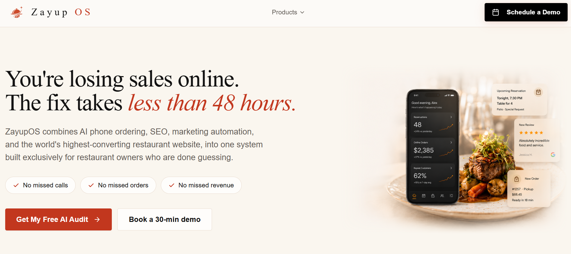 Zayup OS website